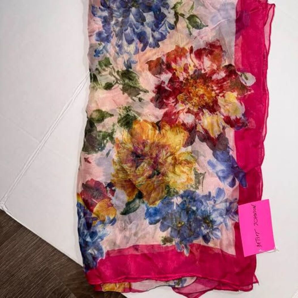 Betsey Johnson Floral Scarf